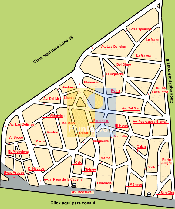 mapa de zona 13