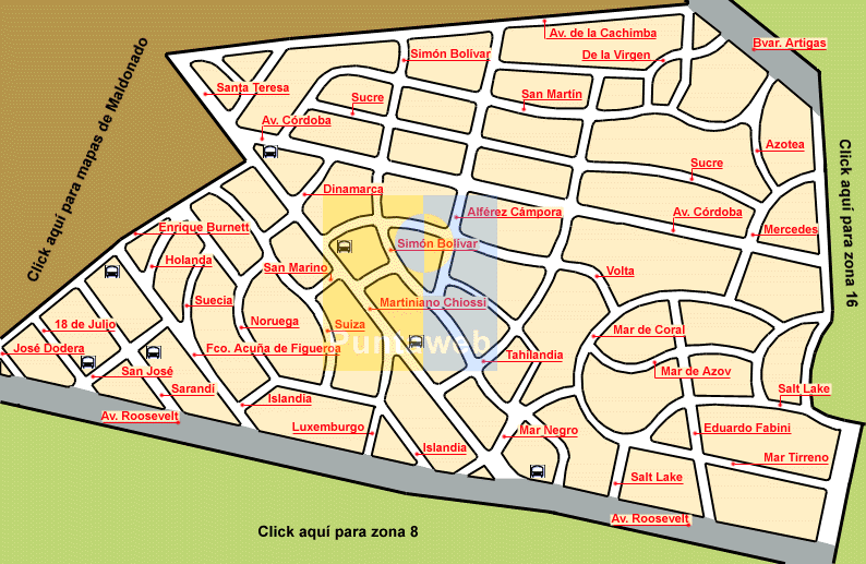 mapa de zona 15