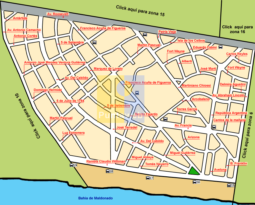 mapa de zona 8