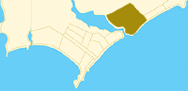 Mapa de la zona La Barra, de la ruta al mar