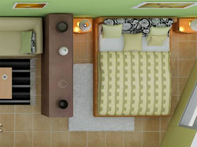 Estar de los apartamentos tipo 3        