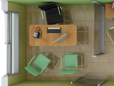 Dormitorio de los apartamentos tipo 3  