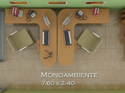 Escritorio de los apartamentos tipo 4  