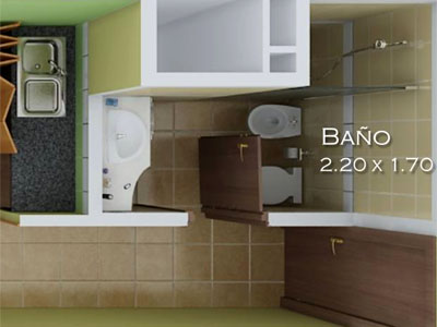 Escritorios de los apartamentos tipo 4 