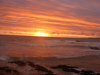 Atardecer en "Las Mesitas" - Punta del Este