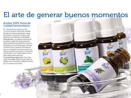 El arte de generar buenos momentos. Aceites 100% puros de calidad farmacutica.