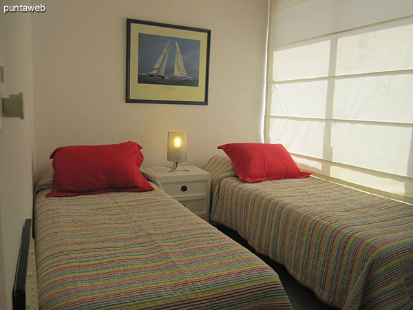 View of the bay of Punta del Este and peninsula from the master bedroom.