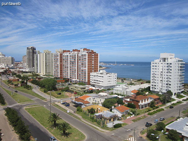 View from the balcony to the northwest along the Mansa beach.