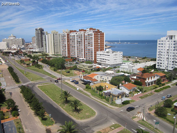 View from the balcony to the northwest along the Mansa beach.