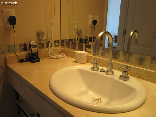Detail of fittings and fixtures in the suite.