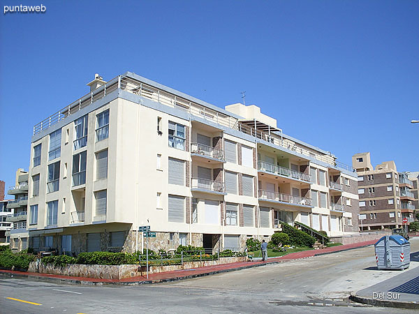 Facade of the building facing east.