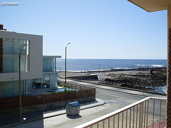 View from the apartment balcony terrace to the Atlantic coast.