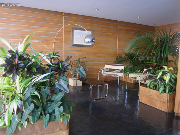 Lobby space of the building.