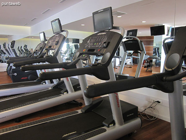 Overview of the gym equipment.