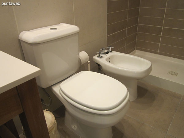 Detail of taps and sanitary ware bathroom.