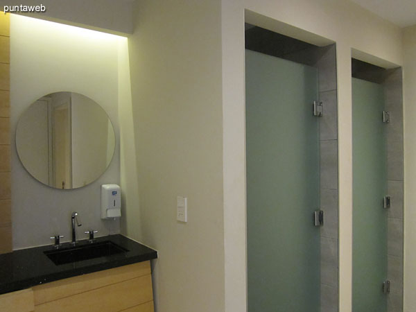 Toilets in the room relaxing. On the left image the wet and dry sauna.