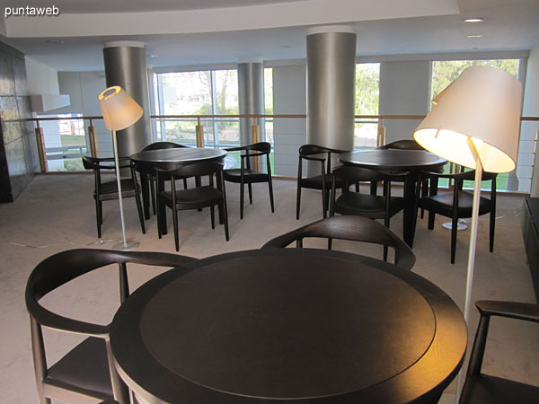 Reading Room. Located on the first floor. <br><br>Equipped with low wooden round table and four comfortable chairs with individual cushions.