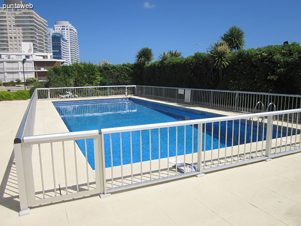 Outdoor Pools. Located in front of the building on the south side.