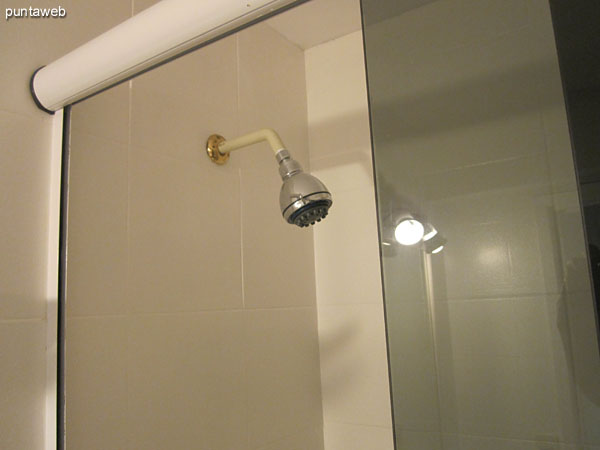 Detail of taps and sanitary ware in the second bathroom.