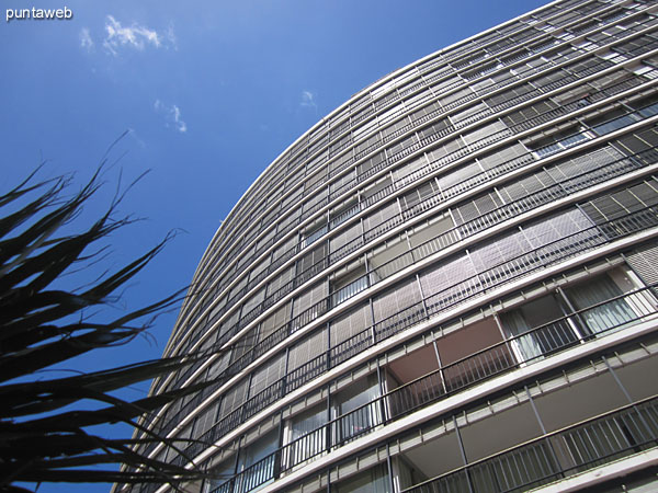 View Av. Gorlero from his final alongside the building to the east.