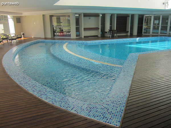 Detail design of the heated pool.