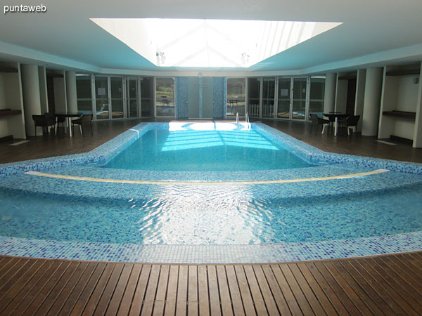 Detail design of the heated pool.