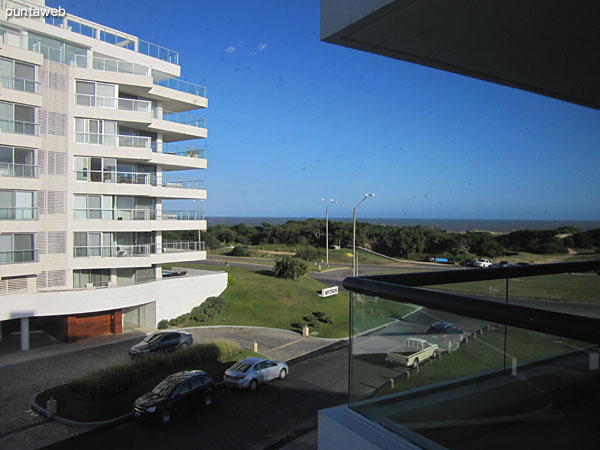 Vista hacia el este desde la ventana de la segunda suite.