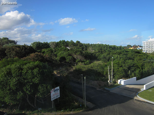 View to the east from the window of the second suite.