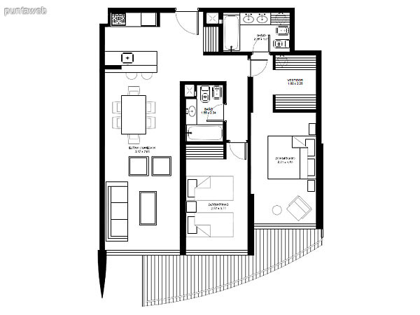 Location plan of the apartments of typology 02