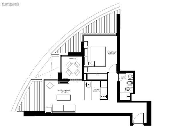 Location plan of the apartments of typology 08.
