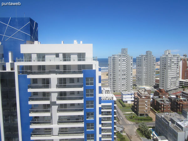 View to the southwest of environment of buildings from the window of the second bedroom.