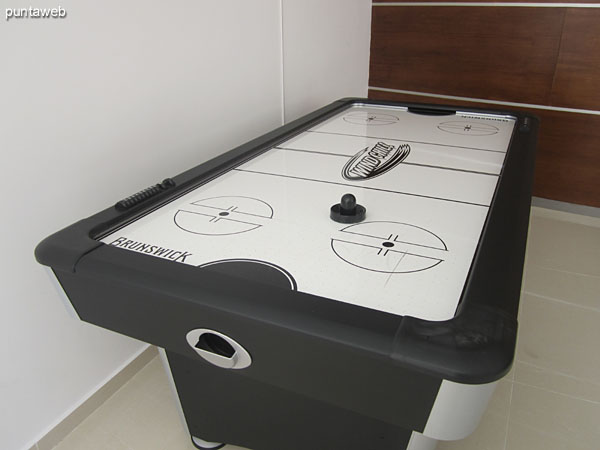 Foosball in the game room for children and adolescents.