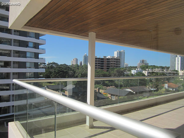 View from the suite to the west, setting nearby buildings.