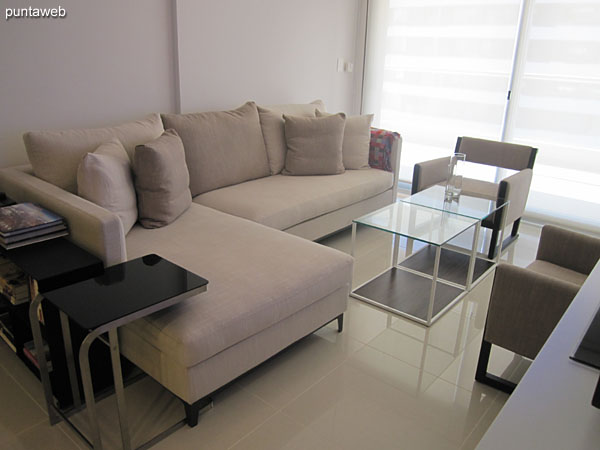 The room has air conditioning and flat–screen TV with cable.