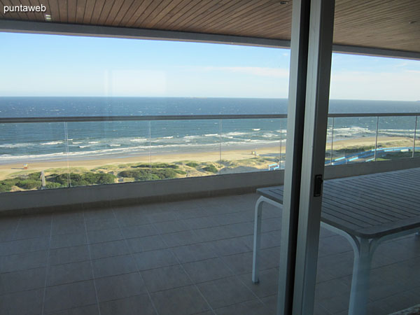 View to the second suite from the terrace balcony outside her window.