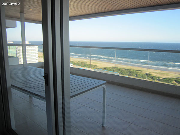 View to the beach Brava from the window of the third suite.