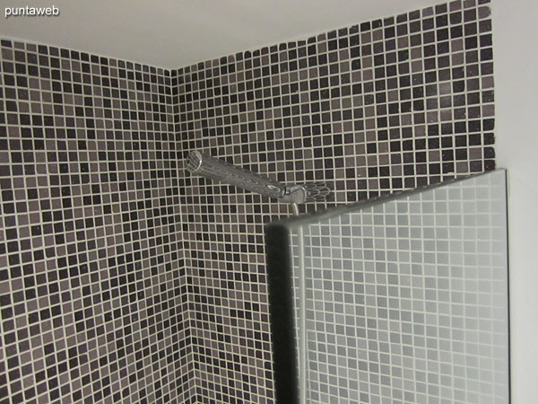 Detail of fittings and fixtures in the bathroom of the third suite.