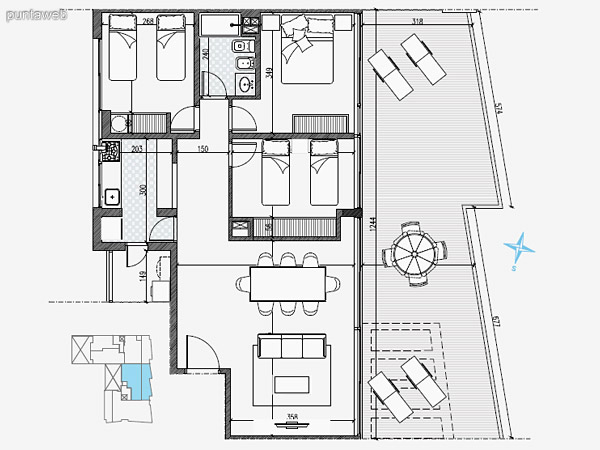 UNIDAD: 108 – 408 – 608 – 907 TIPOLOGIA 2 Dormitorios<br>rea Propia 67.40 mts.<br>rea Terraza Servicio 1.90 mts.<br>rea Balcn 3.00 mts.<br><br>UNIDAD: 208 – 408 – 508 – 708  808 TIPOLOGIA 2 Dormitorios<br>rea Propia 67.40 mts.<br>rea Terraza Servicio 1.90 mts.<br>rea Balcn 3.50 mts.