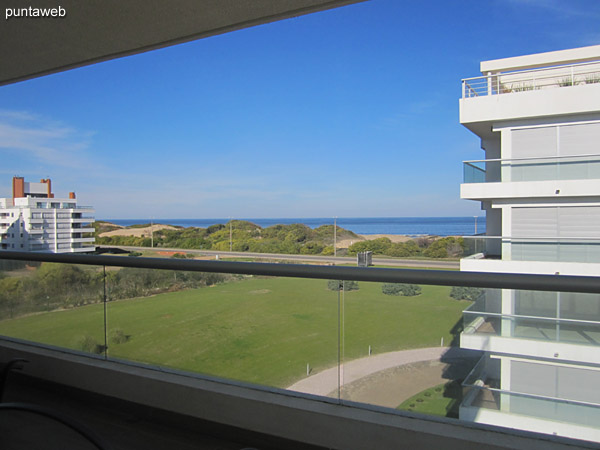 View from the balcony towards the sea on the Brava beach towards the southeast.