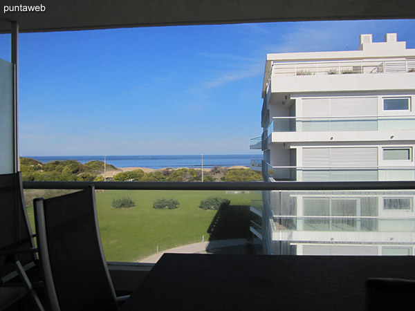 View from the center of the balcony to the front on the beach Brava.<br><br>To the right of the image block 2.