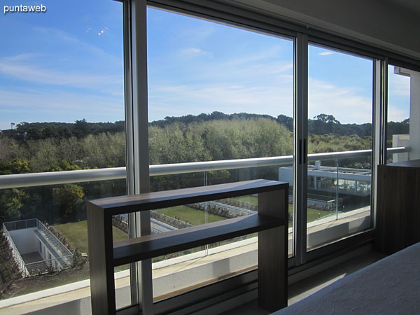 View south from the master suite.