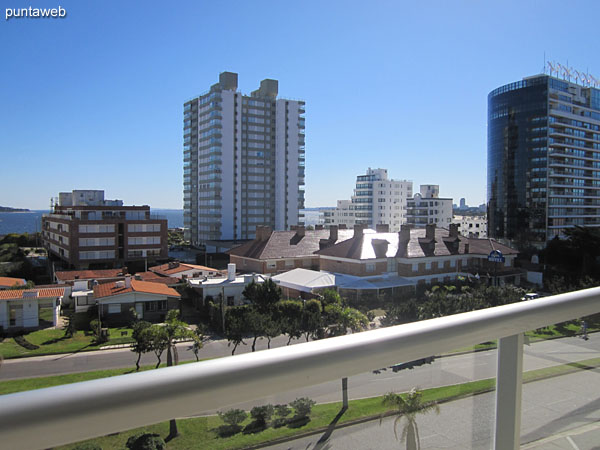 Large balcony terrace with barbecue corner.