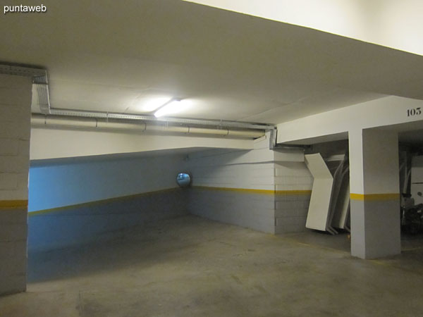 Access to the garage in the basement.
