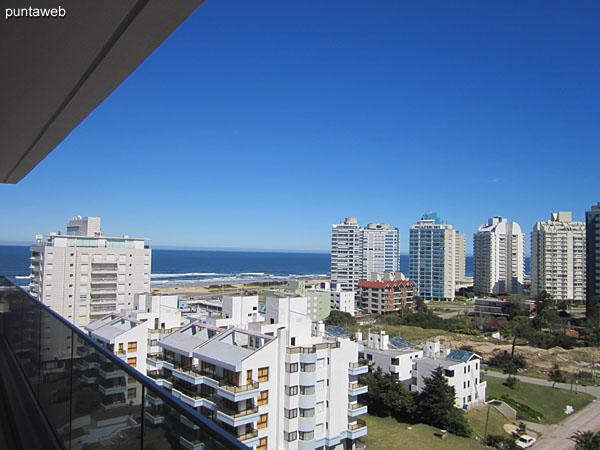 View to the east from the living room window.<br><br>Enclosure allows access to balcony terrace of the apartment.