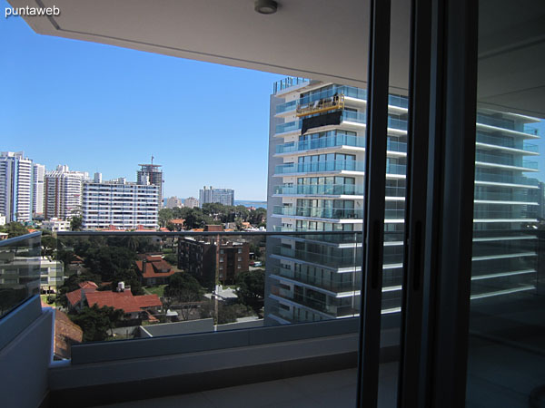 Southwest view from the balcony terrace on the corner next to the suite.