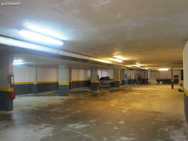 Access to underground garage.