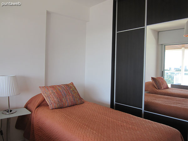 Second bedroom. It provides access to the balcony and views into the environment of residential areas.