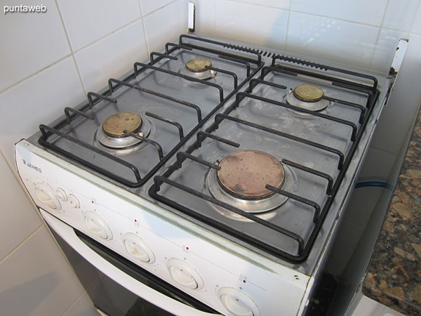 American style kitchen. Equipped with countertop with stainless steel bacha and furniture and shelves on and under allowance.<br><br>It has bar to the living room.