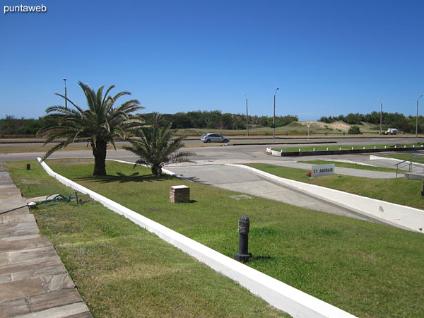 View to the side and quiet part of the building.