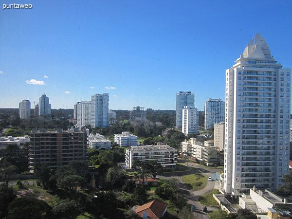 View from the kitchen windows to the Brava beach.